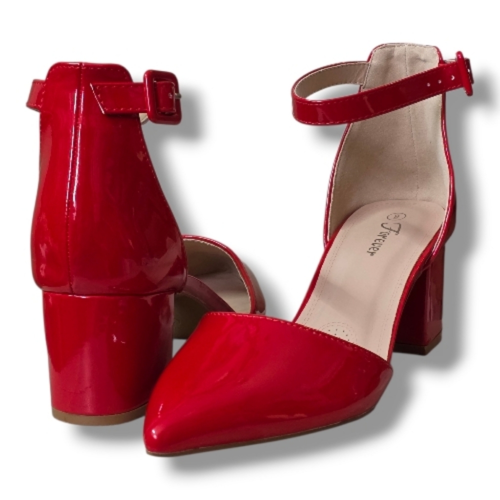 Elegant Red Patent Leather Women's 2" Heels Forever